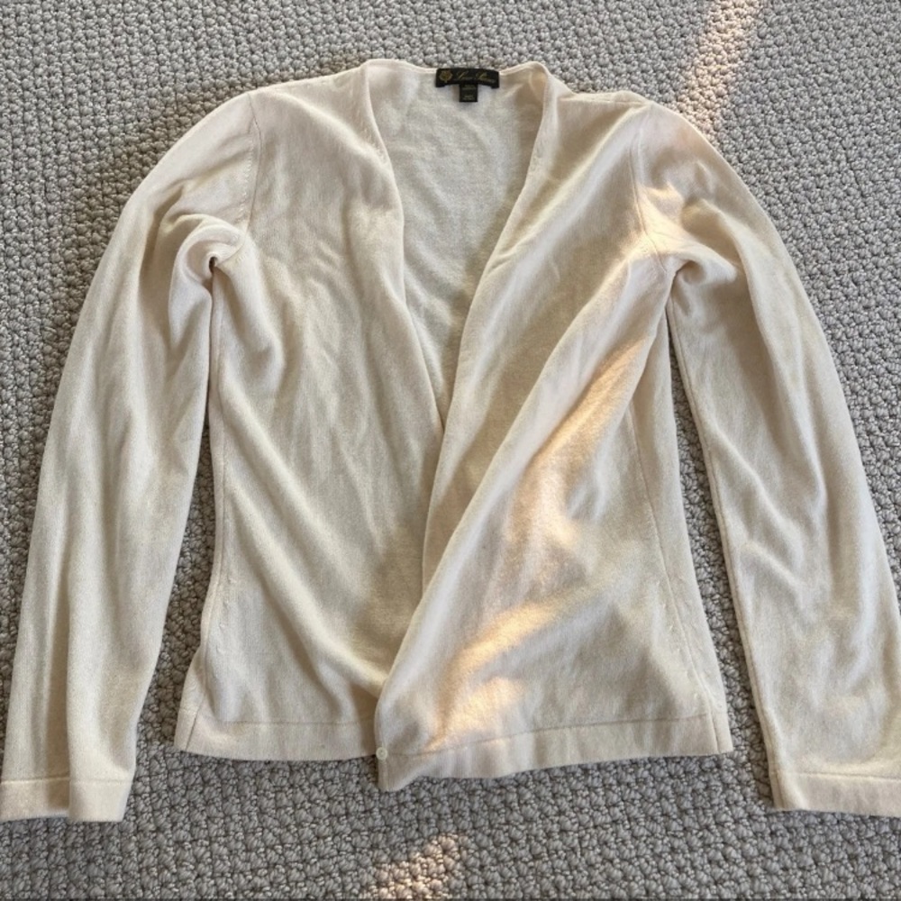 Loro piana cashmere cream cardigan